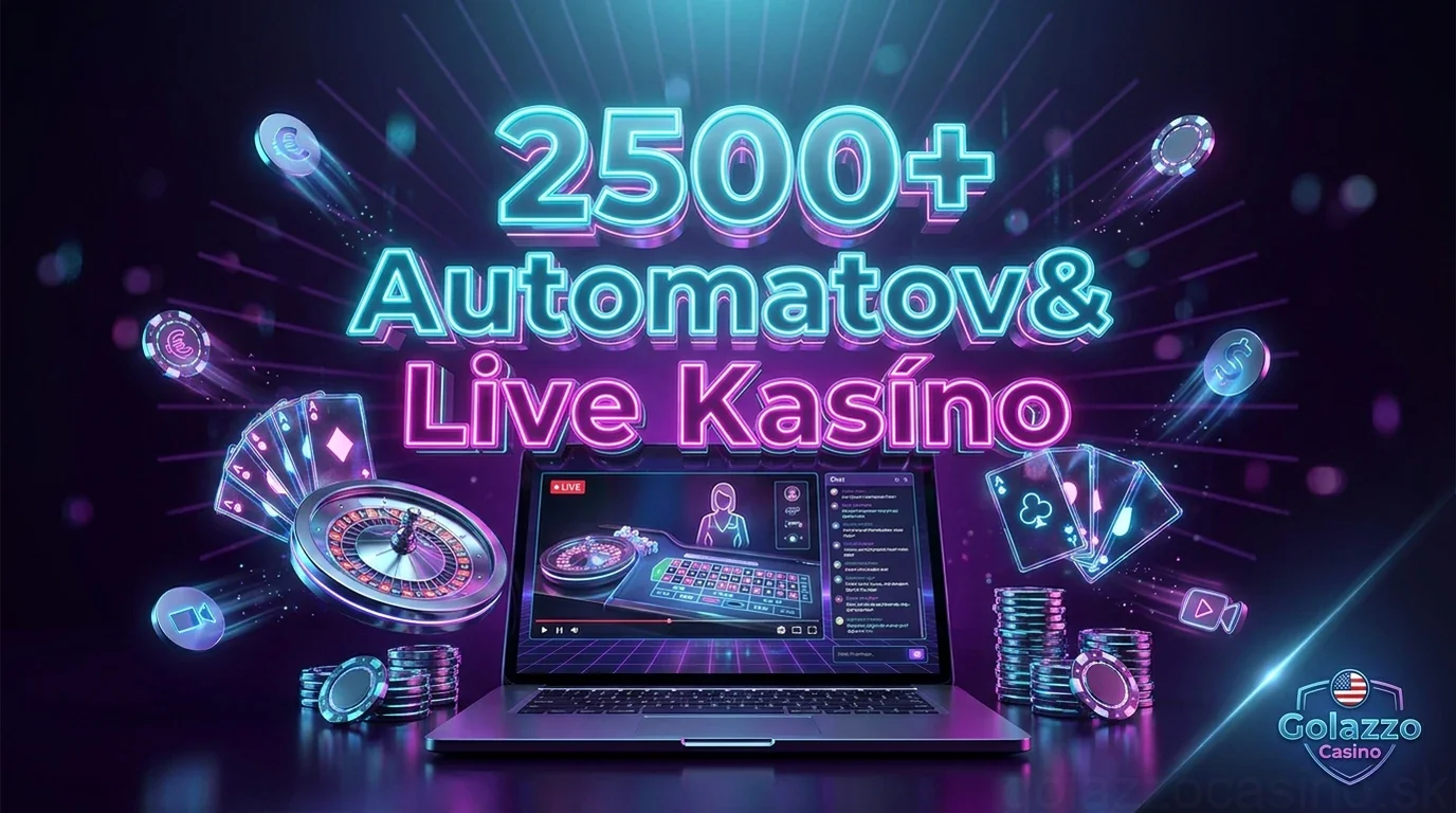 2500+ Automatov& Live Kasíno